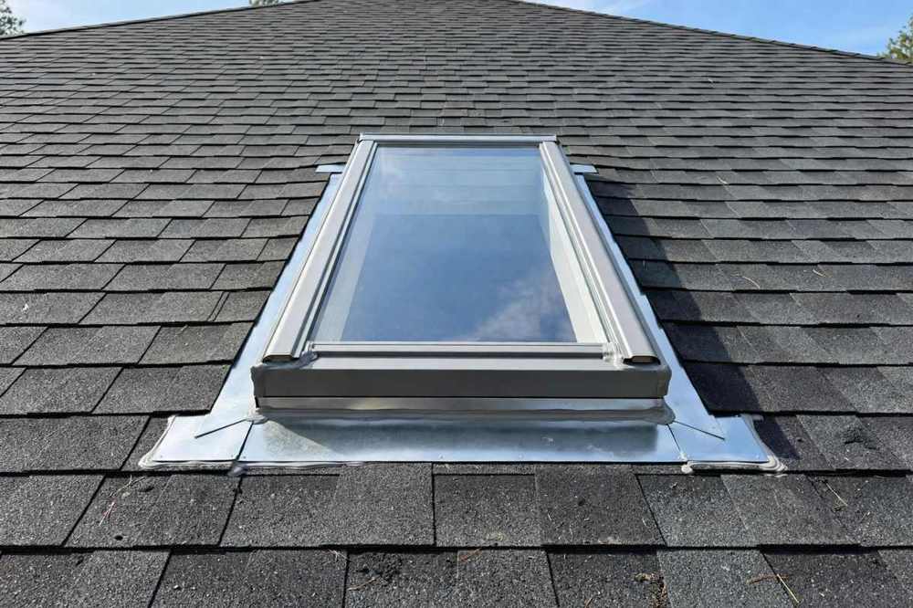 Skylight repair on a home roof
